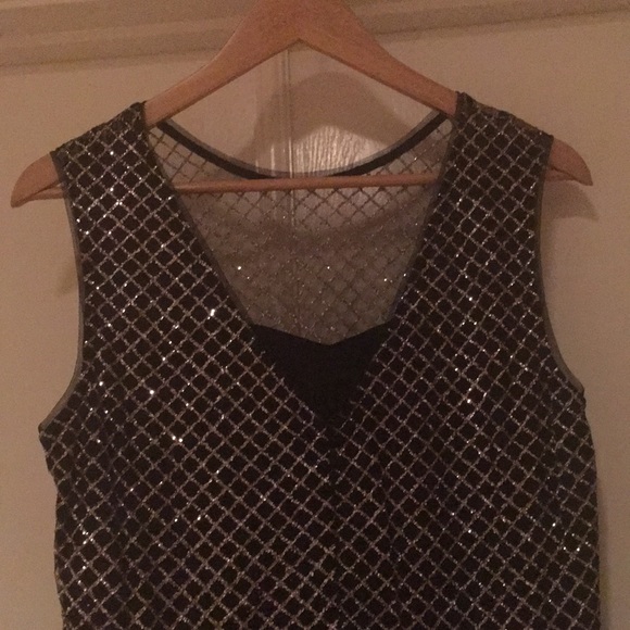 Gold & Black GLITTER Mermaid evening gown - Picture 4 of 6